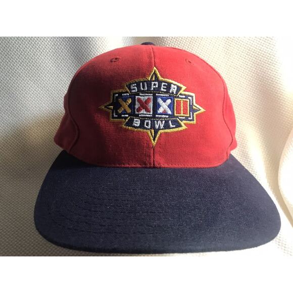 Super Bowl XXXII 1998 Cap Hat SPORTS SPECIALTIES Broncos Packers Strap Back NFL - Picture 1 of 10